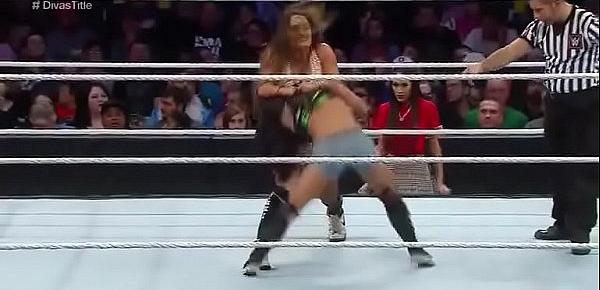  Nikki Bella vs AJ Lee TLC 2014.